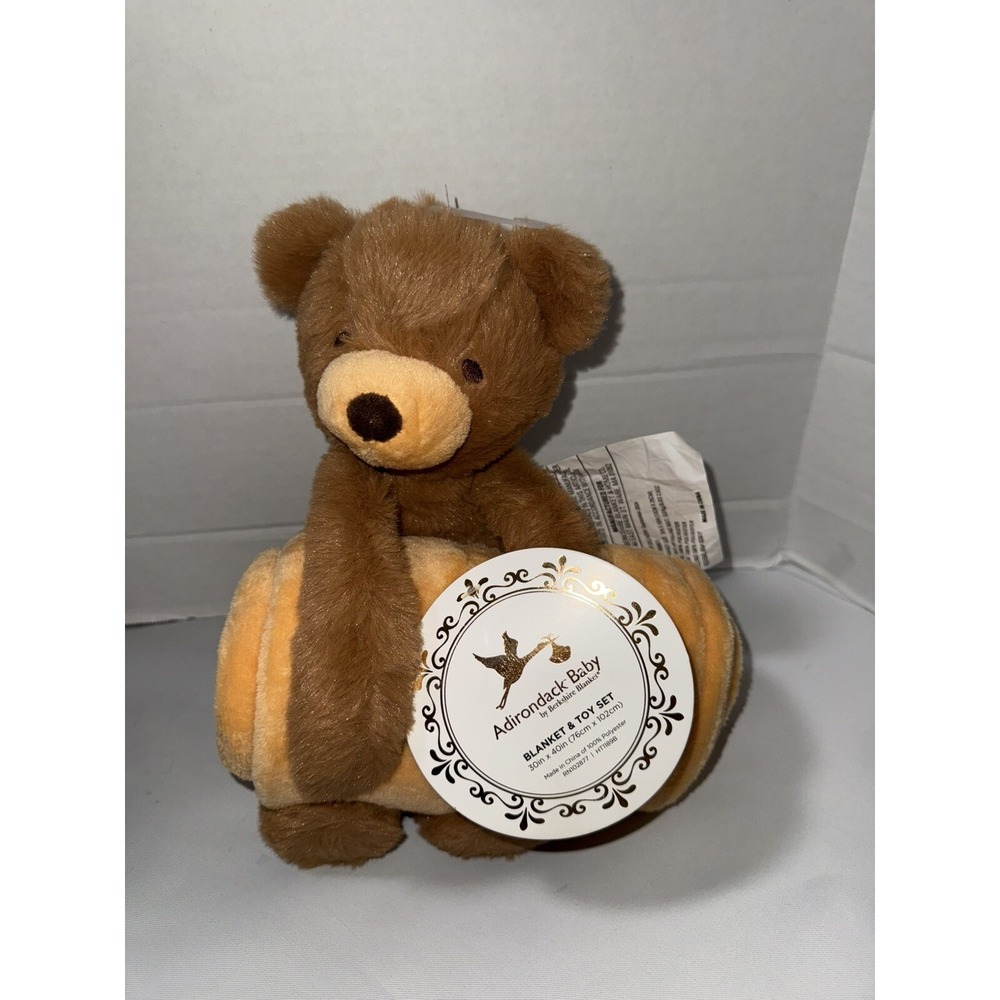 Berkshire Adirondack Baby Blanket And Toy Set  Teddy Bear And Blanket‎